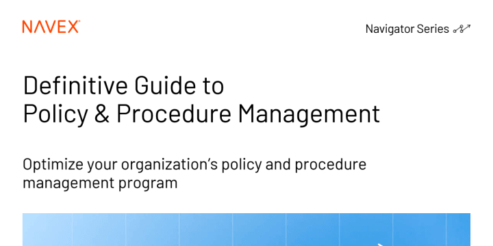 Definitive Guide to Policy and Procedure Management