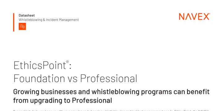 EthicsPoint: Foundation vs Professional